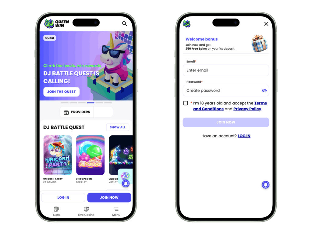 QueenWin Mobile App